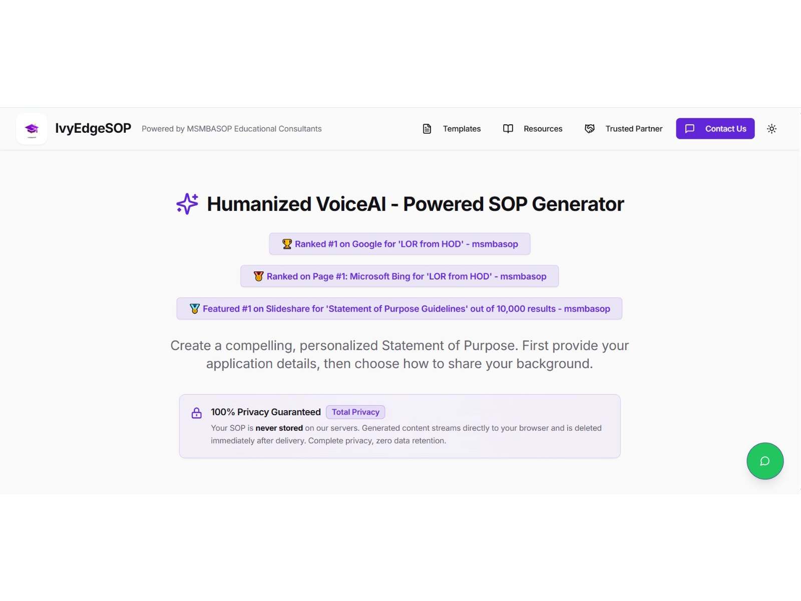 IvyEdgeSOP Revolutionizes SOP Writing for Indian Students with AI - Powered platform IvyEdgeSOP Revolutionizes SOP Writing for Indian Students with AI - Powered platform