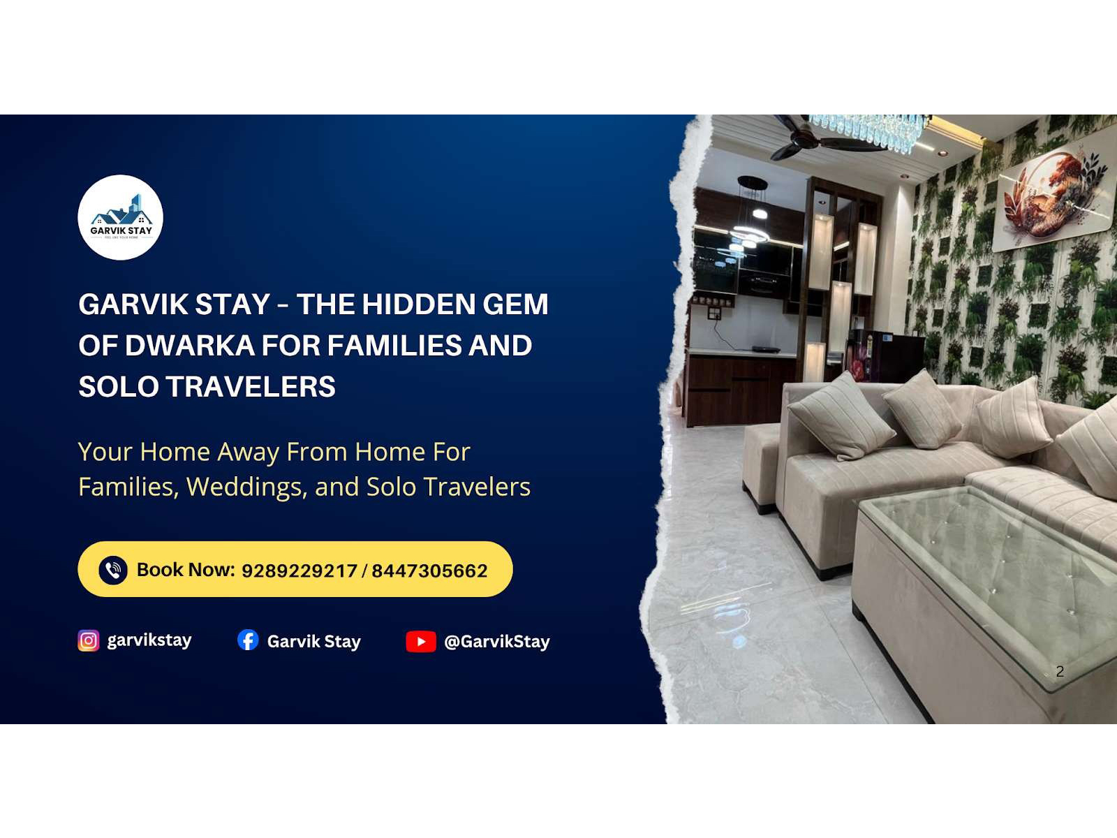 Garvik Stay – The Hidden Gem of Dwarka for Families and Solo Travelers Garvik Stay – The Hidden Gem of Dwarka for Families and Solo Travelers