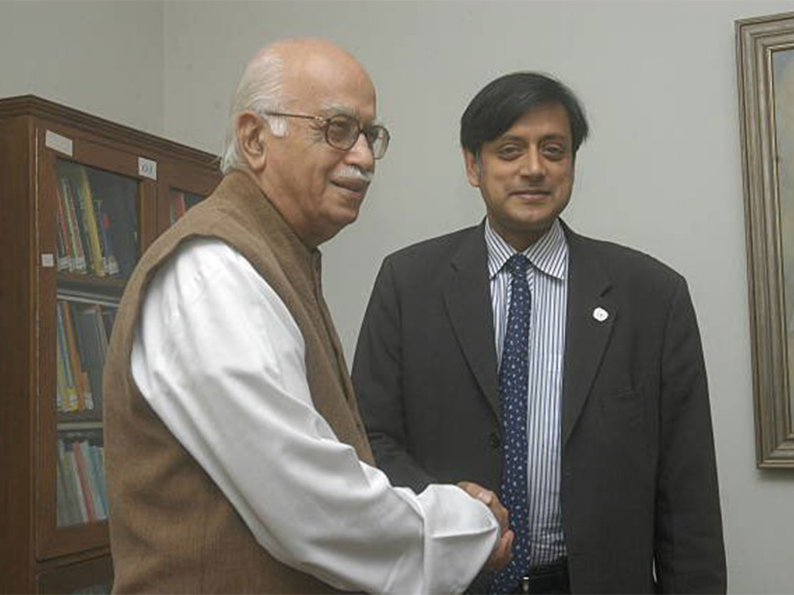 Congress MP Shashi Tharoor (right) along with with former Deputy PM LK Advani (Photo/X @ShashiTharoor) Congress MP Shashi Tharoor (right) along with with former Deputy PM LK Advani (Photo/X @ShashiTharoor)