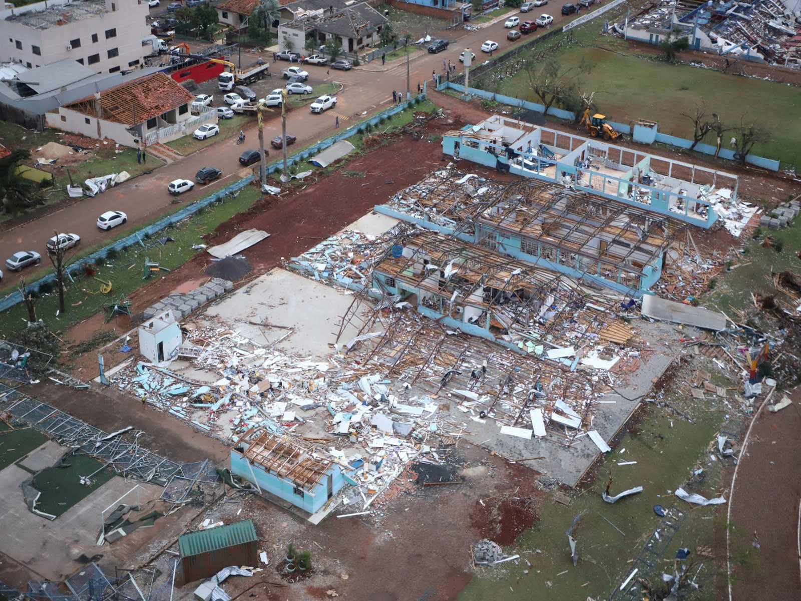 Aerial view of destruction in the town of Rio Bonito do Iguaçu (Photo/Reuters) Aerial view of destruction in the town of Rio Bonito do Iguaçu (Photo/Reuters)