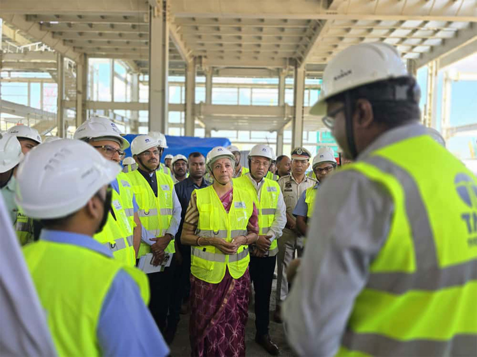 Finance Minister Nirmala Sitharaman visits Tata Electronics’ OSAT project site at Jagiroad, Assam (Image: PIB) Finance Minister Nirmala Sitharaman visits Tata Electronics’ OSAT project site at Jagiroad, Assam (Image: PIB)