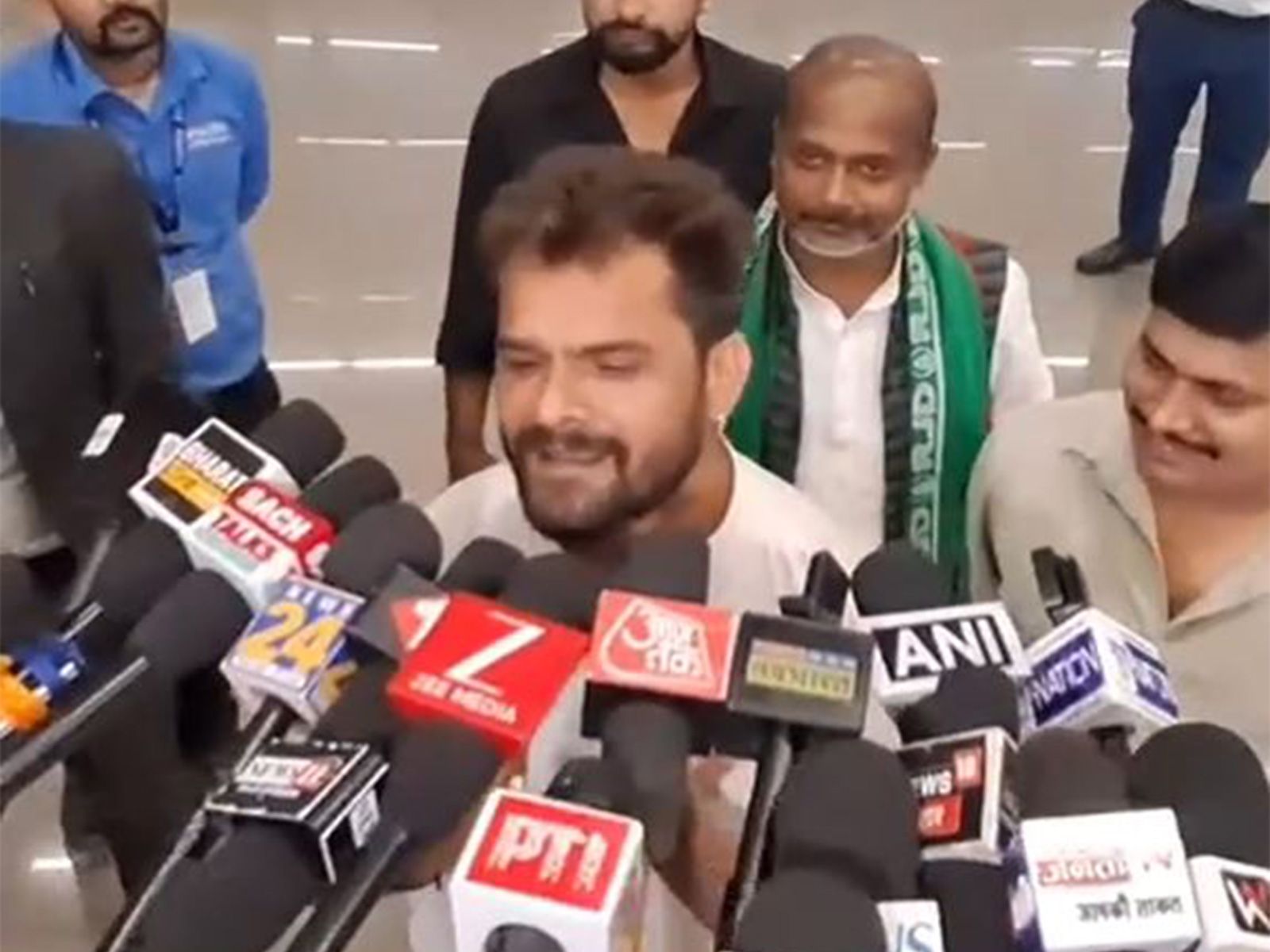 Singer-turned-politician and RJD candidate from Chapra, Khesari Lal Yadav (Photo/ANI)