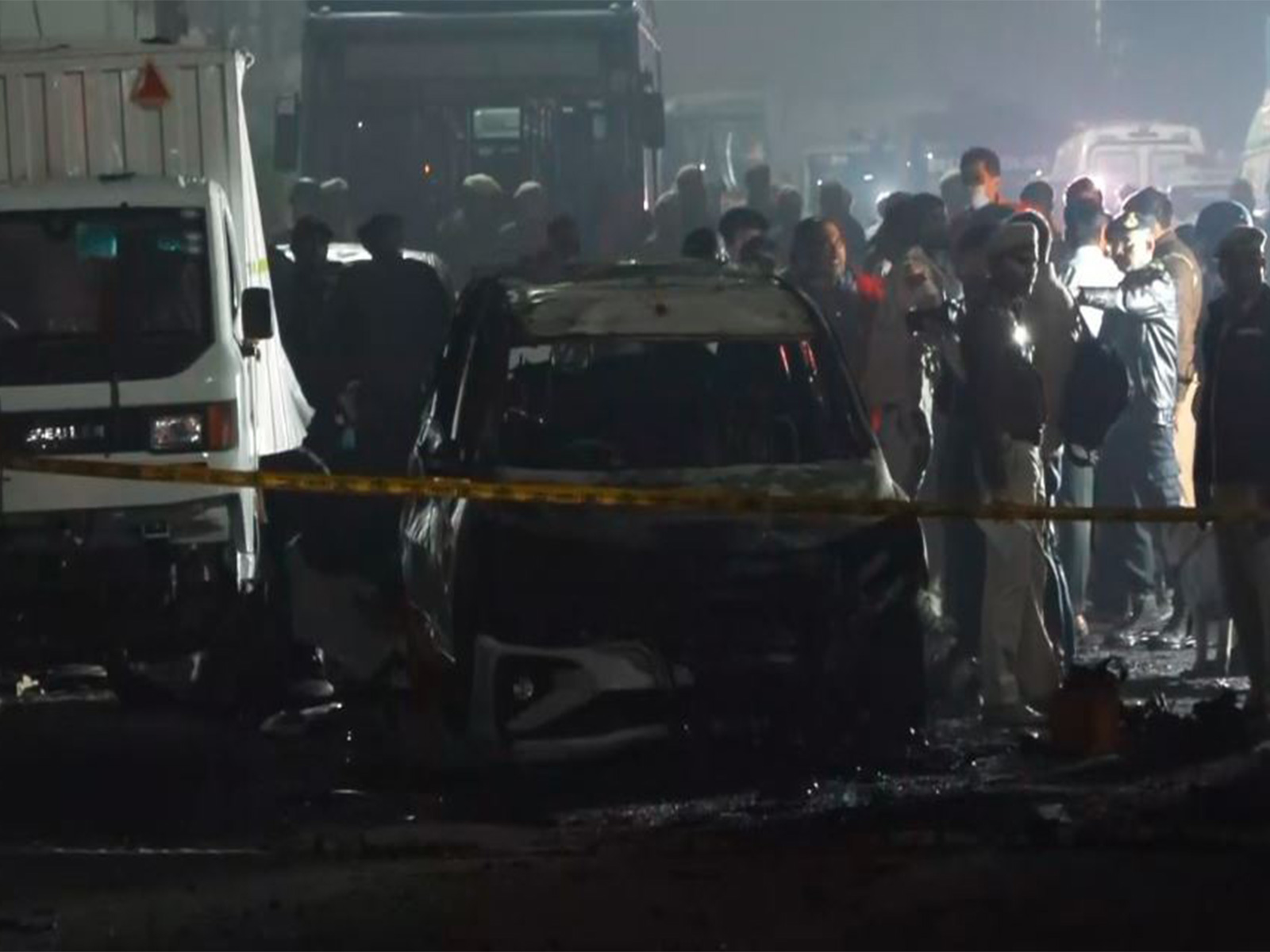 Visuals from the site of blast in Delhi (Photo/ ANI) Visuals from the site of blast in Delhi (Photo/ ANI)