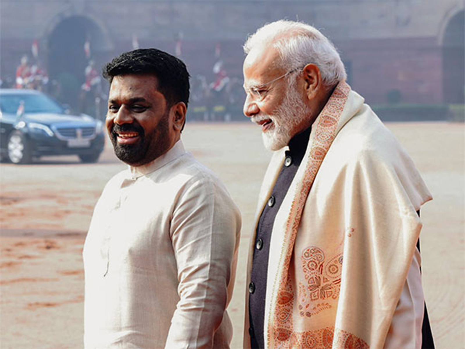 PM Narendra Modi and Sri Lankan President Anura Kumara Dissanayake at Rashtrapati Bhavan (File Photo/ANI)