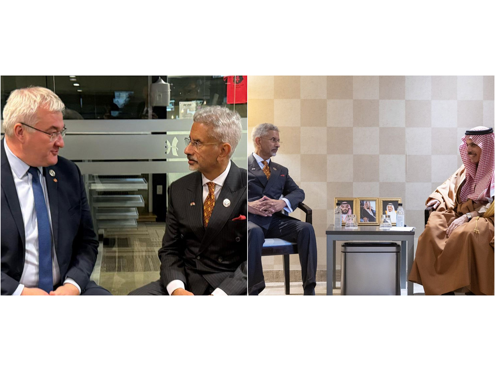 EAM Jaishankar meets Ukrainian FM Sybiha and Saudi Foreign Minister Faisal bin Farhan (Photo/X@DrSJaishankar)