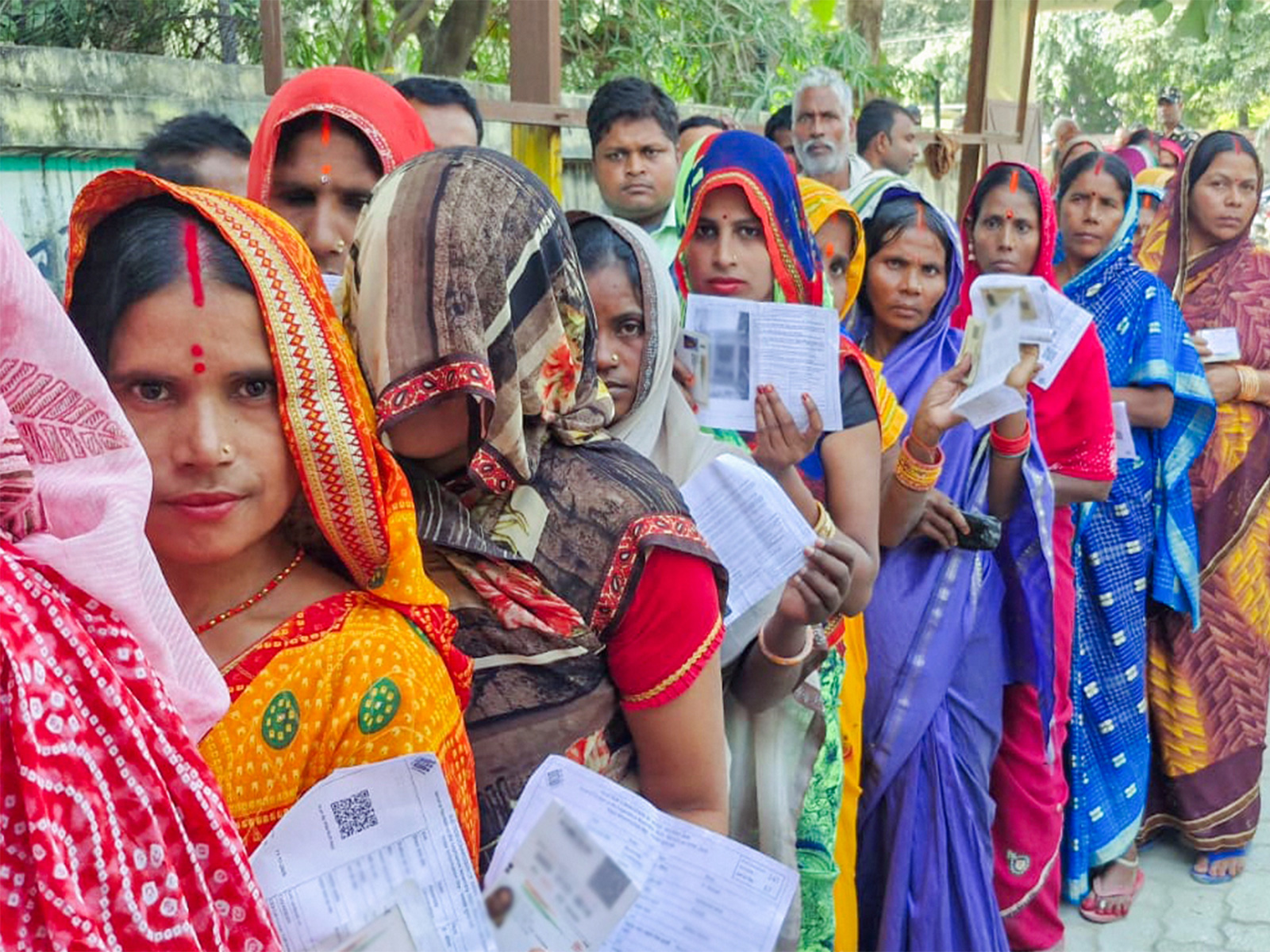 Women voters waiting in queue to cast their vote in Bihar elections (File Photo/ANI) Women voters waiting in queue to cast their vote in Bihar elections (File Photo/ANI)
