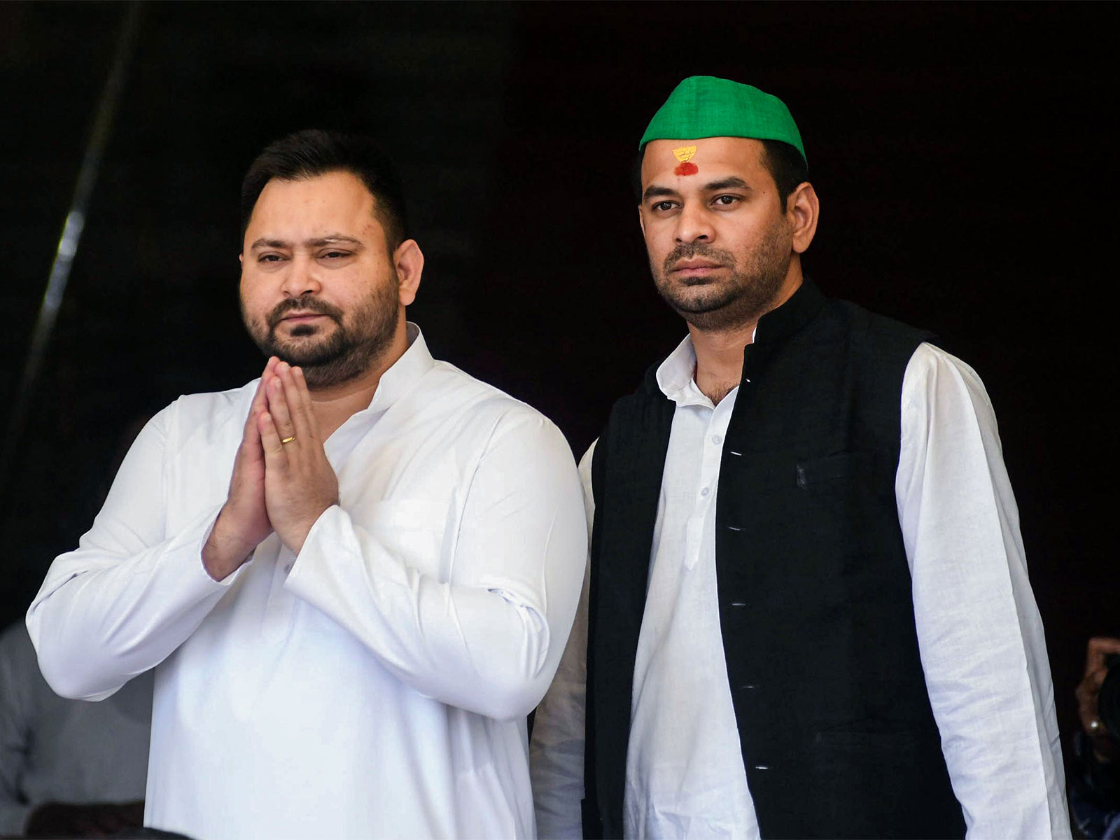RJD leader Tejashwi Yadav and JJD leader Tej Pratap Yadav (Photo/ANI)