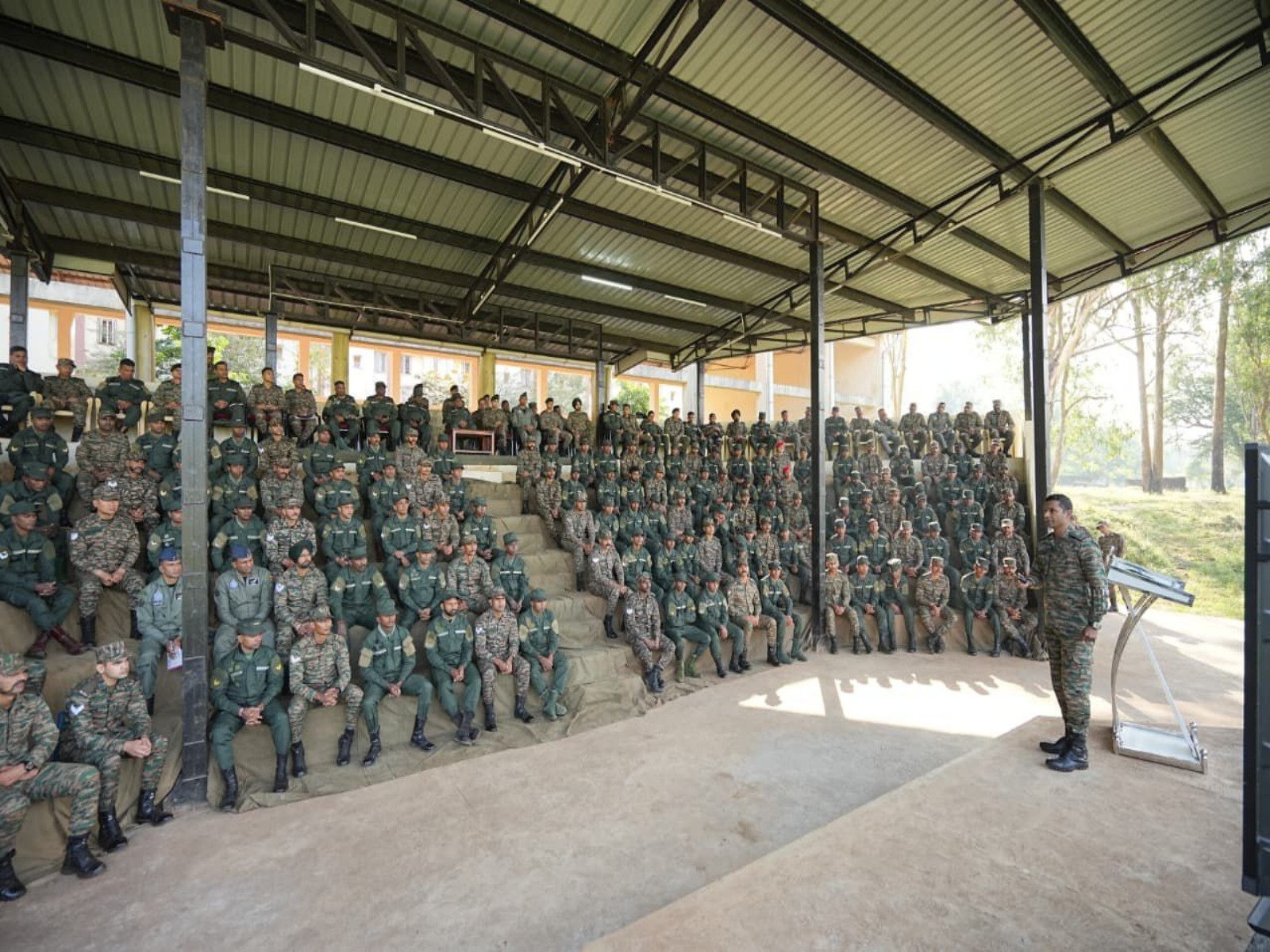 India, Sri Lankan soldiers during Exercise MITRA SHAKTI (Photo/ANI)