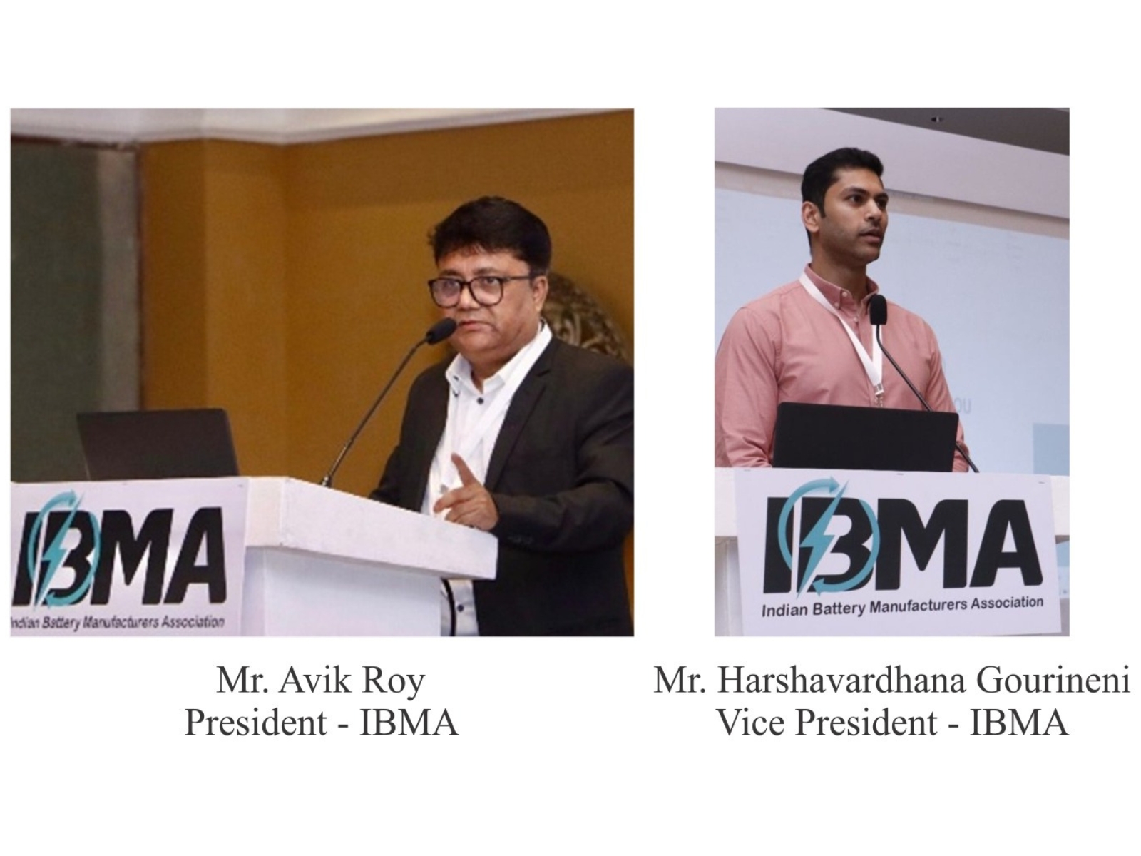 Indian Battery Manufacturers Association Appoints Avik Roy as President and Harshavardhana Gourineni as Vice President Indian Battery Manufacturers Association Appoints Avik Roy as President and Harshavardhana Gourineni as Vice President