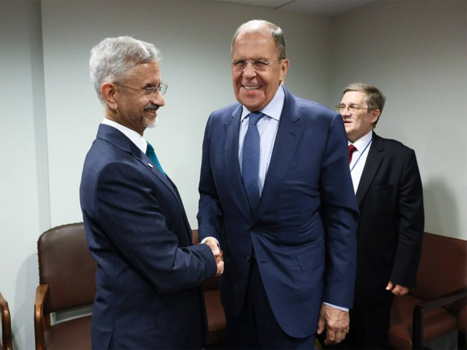 External Affairs Minister S Jaishankar with Russian Foreign Minister Sergey Lavrov. (Photo: X/@mfa_russia)