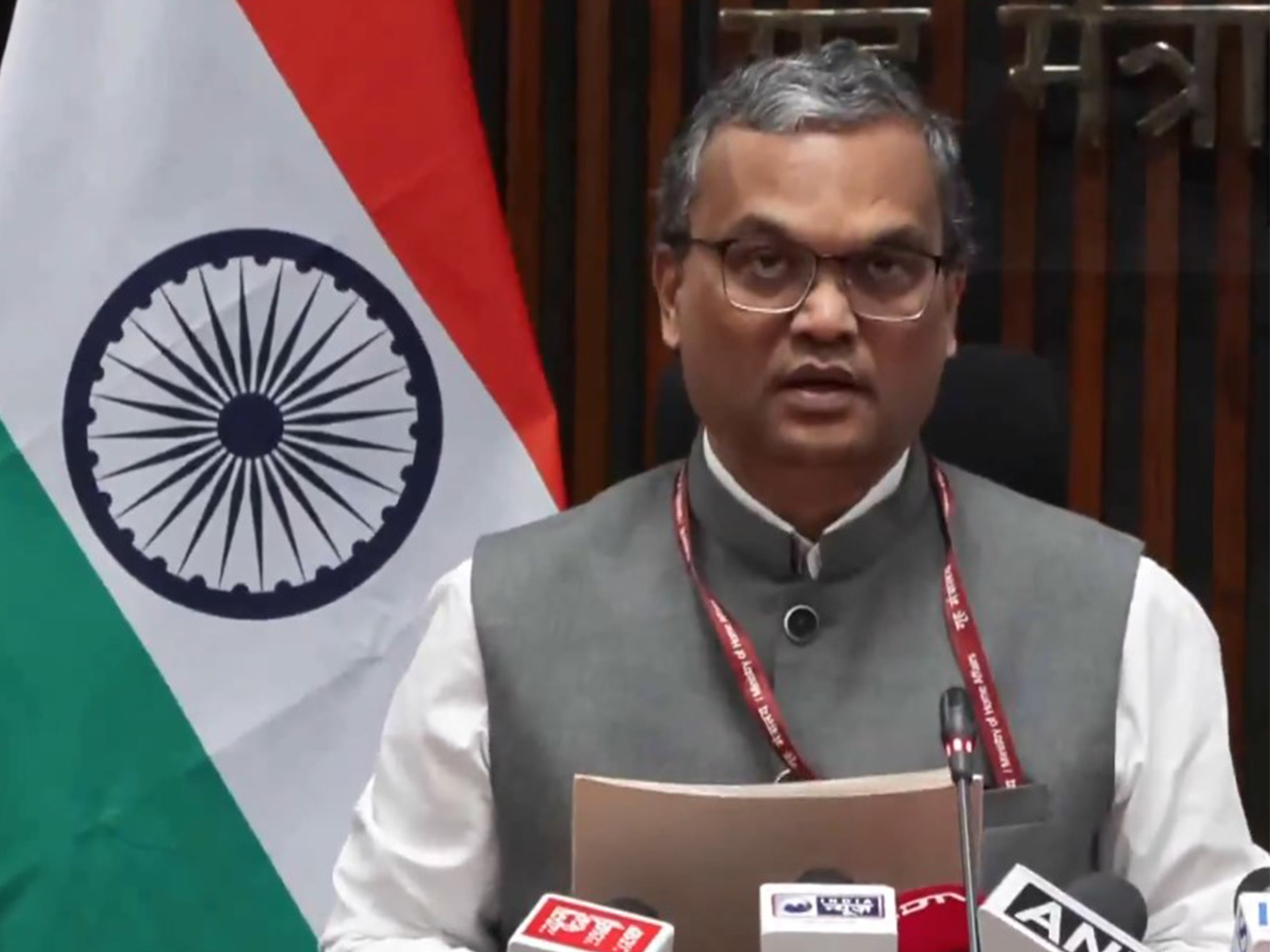 Joint Secretary in the MHA’s Jammu and Kashmir Division, Prashant Lokhande (Photo/ANI)