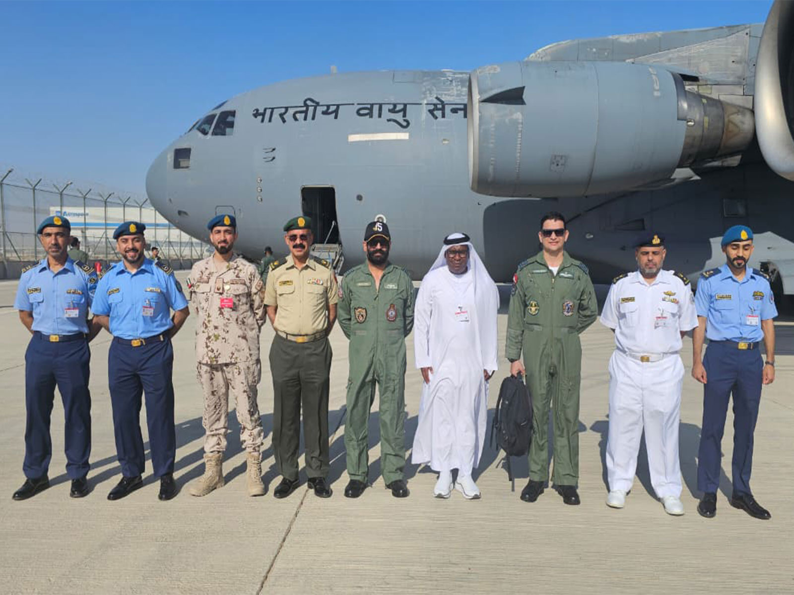 IAF contingent comprising of Suryakiran Aerobatic Team and Tejas fighters at Al Maktoum Airbase, Dubai (Photo/ X@IAF_MCC) IAF contingent comprising of Suryakiran Aerobatic Team and Tejas fighters at Al Maktoum Airbase, Dubai (Photo/ X@IAF_MCC)