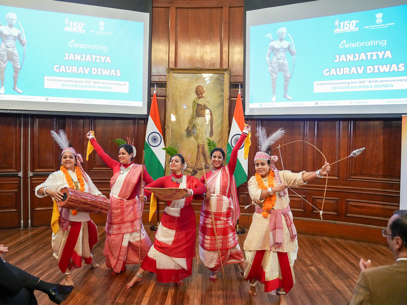 Indian High Commission in UK celebrates 150th birth anniversary of Birsa Munda (Photo/X@HCI_London) Indian High Commission in UK celebrates 150th birth anniversary of Birsa Munda (Photo/X@HCI_London)