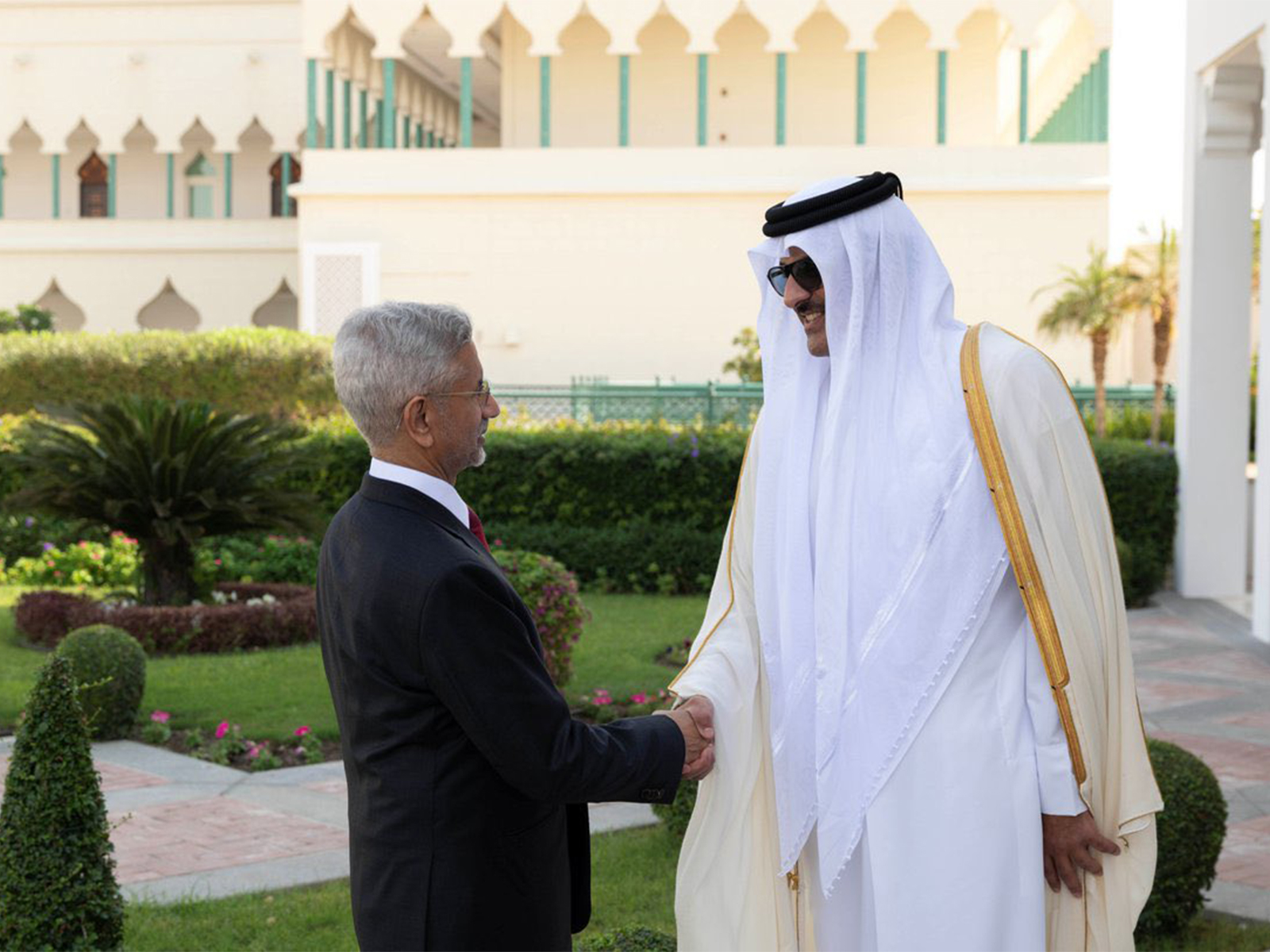 EAM Jaishankar meets Qatar Amir (Photo/ X@DrSJaishankar)