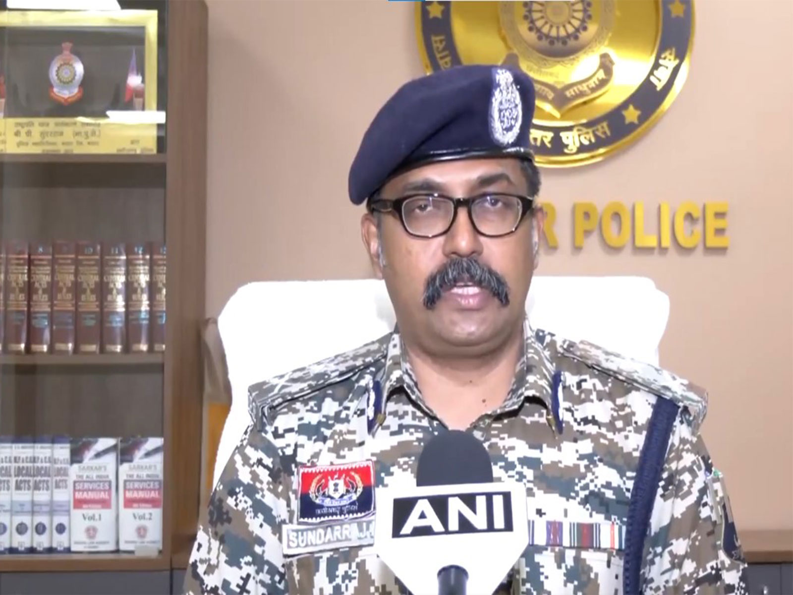 IG Bastar P Sundarraj (Photo/ANI)