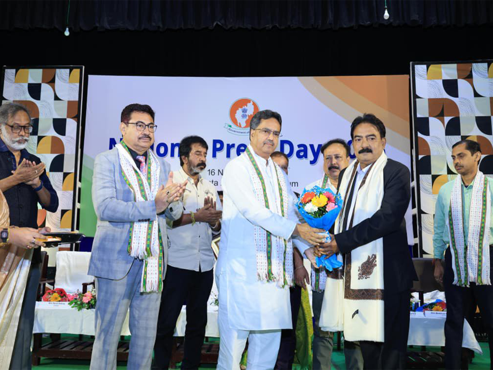 Tripura CM Manik Saha attends National Press Day (Photo/ANI) Tripura CM Manik Saha attends National Press Day (Photo/ANI)