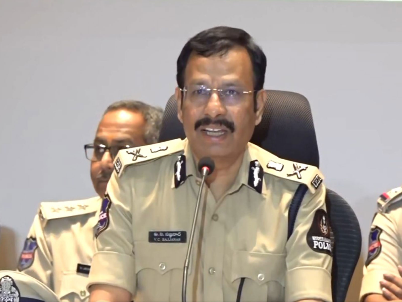 Hyderabad Police Commissioner VC Sajjanar (Photo/ANI) Hyderabad Police Commissioner VC Sajjanar (Photo/ANI)