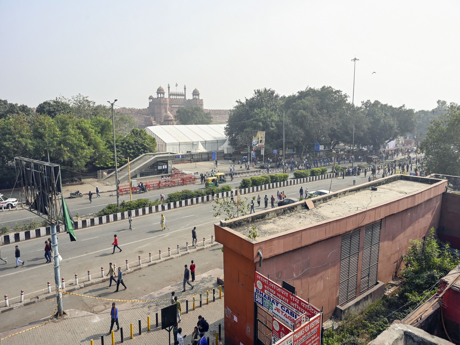 Area near the Red Fort (Photo/ANI)