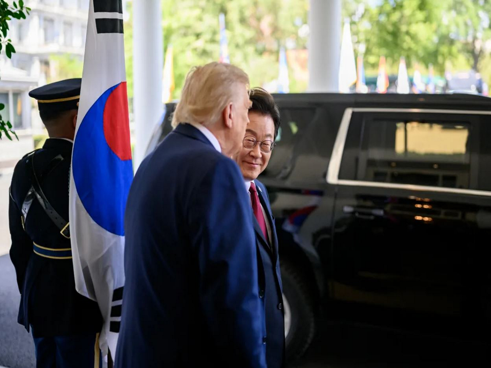 A file photo of US President Donald Trump with South President Lee Jae Myung in Washington DC, US (Photo/White House) A file photo of US President Donald Trump with South President Lee Jae Myung in Washington DC, US (Photo/White House)