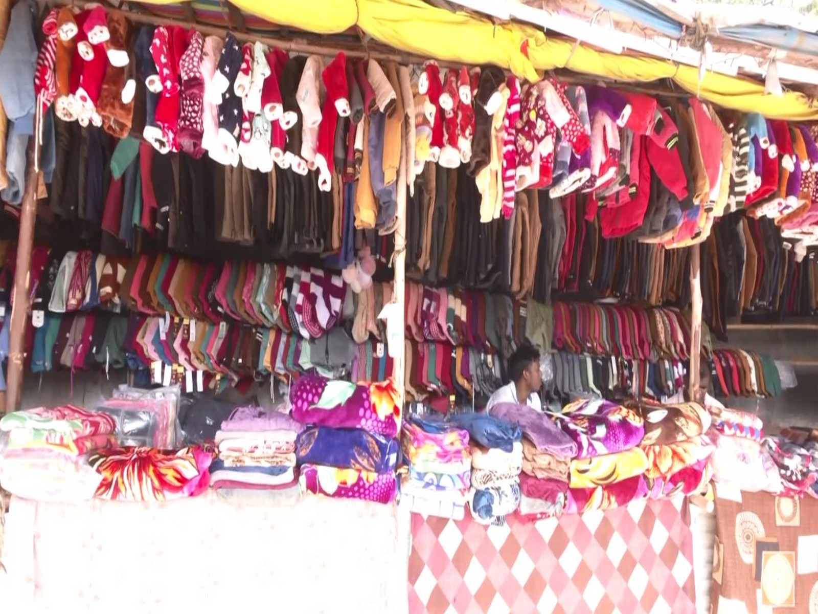 A winter wear market in Hyderabad, Telangana (Photo/ANI)