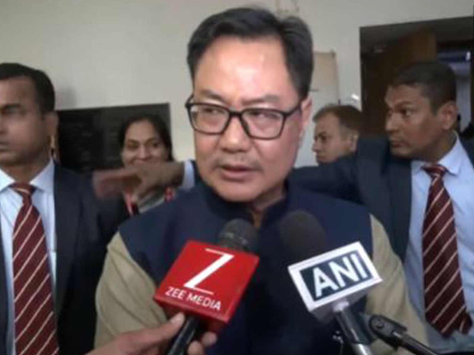 Union Minister Kiren Rijiju during the National Conference 2025 on “Dharti Aaba Birsa Munda organised by Rajdhani College, University of Delhi in New Delhi. (Photo/ANI) Union Minister Kiren Rijiju during the National Conference 2025 on “Dharti Aaba Birsa Munda organised by Rajdhani College, University of Delhi in New Delhi. (Photo/ANI)