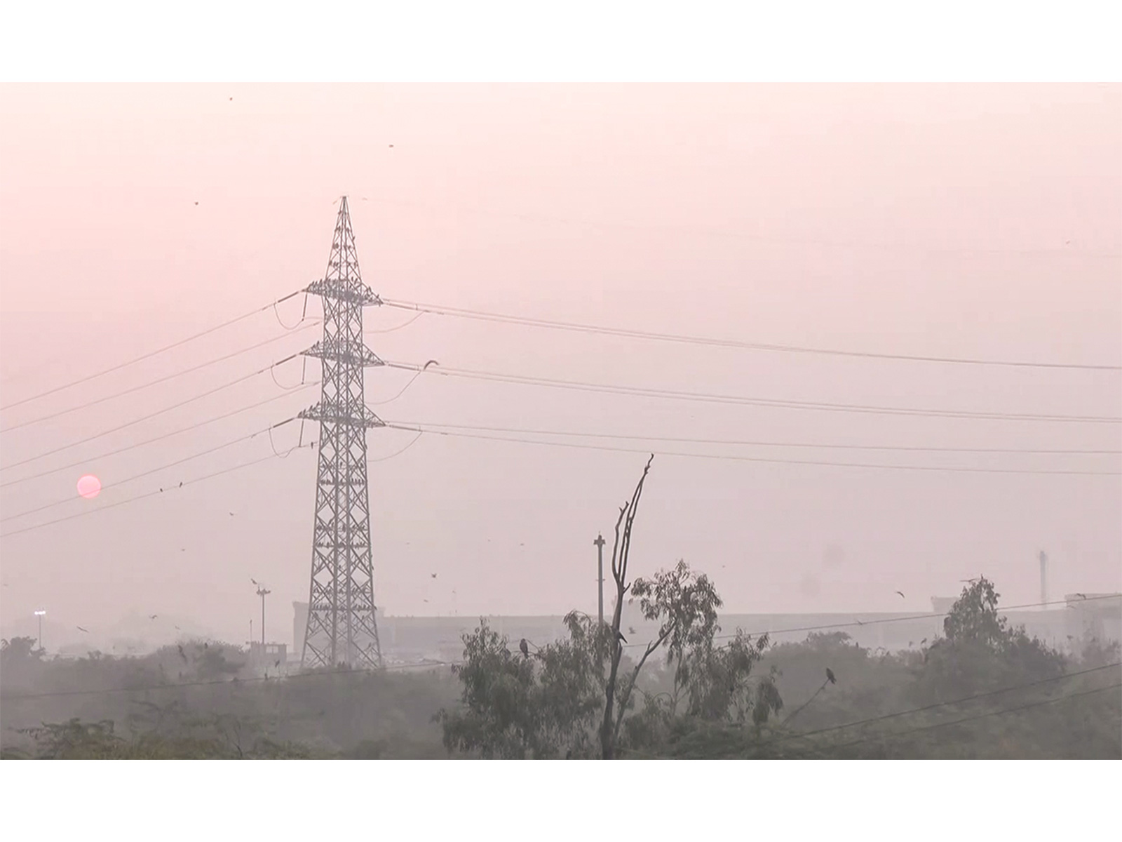 A view of the Ghazipur area covered in smog (Photo/ANI)