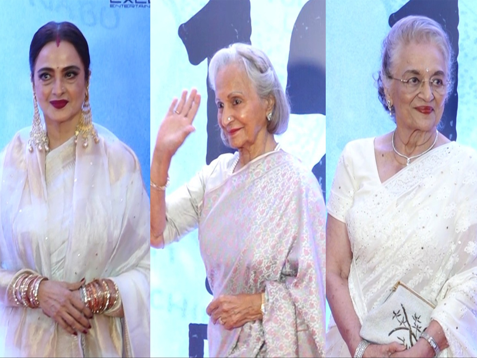 Rekha, Waheeda Rehman, Asha Parekh (Image source/ANI) Rekha, Waheeda Rehman, Asha Parekh (Image source/ANI)