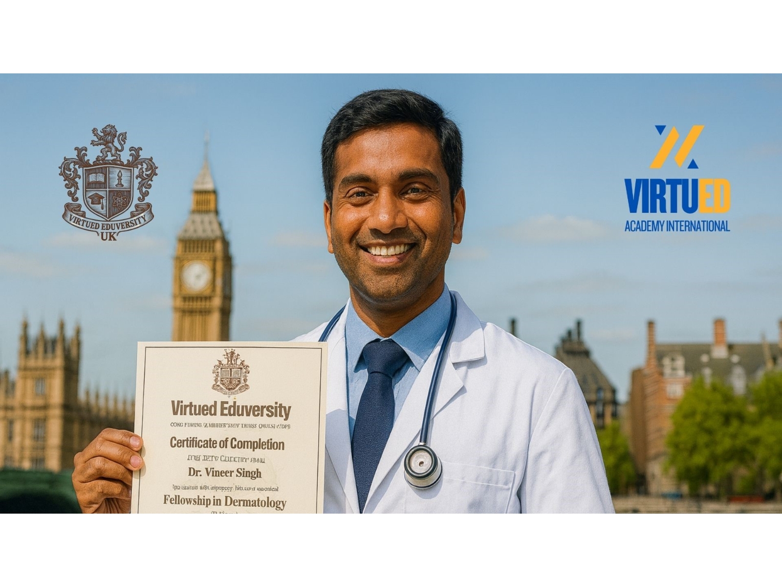 Virtued Eduversity London Launches Online Fellowships in 16 Specialties After MBBS for NEET-PG Aspirants Virtued Eduversity London Launches Online Fellowships in 16 Specialties After MBBS for NEET-PG Aspirants