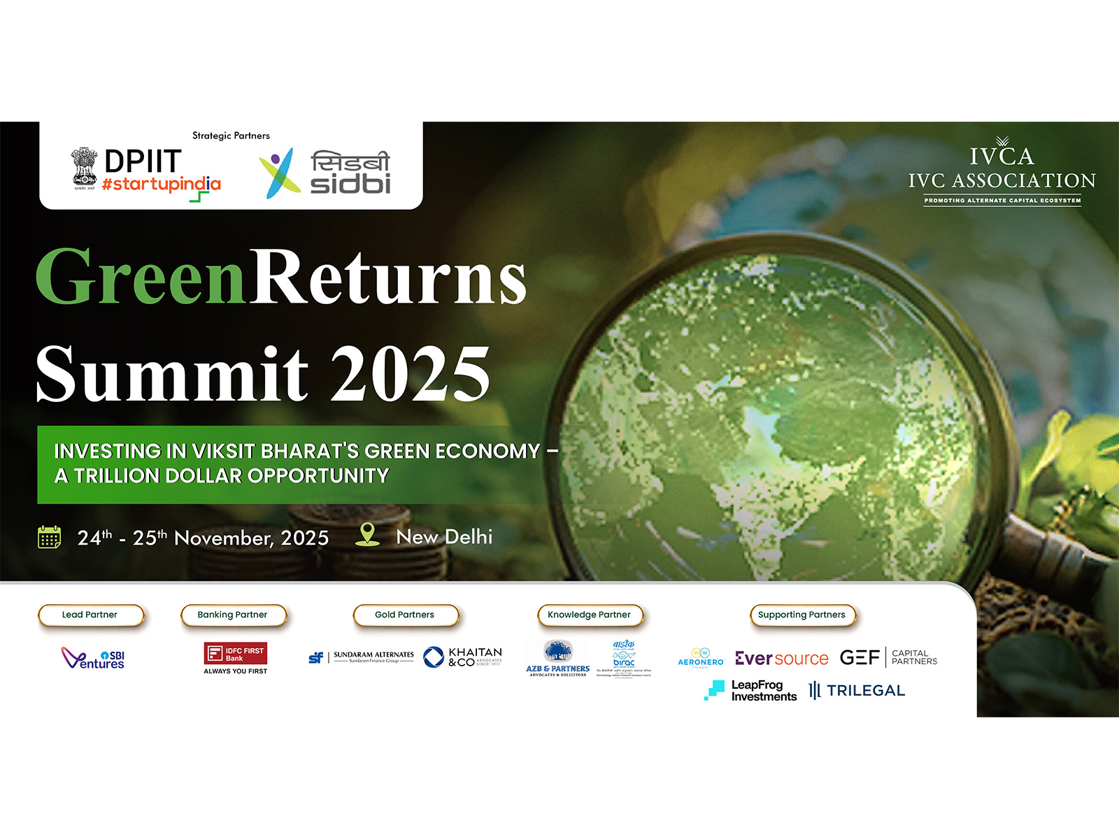 IVCA GreenReturns Summit 2025 to Mobilise Capital for India’s Climate Transition