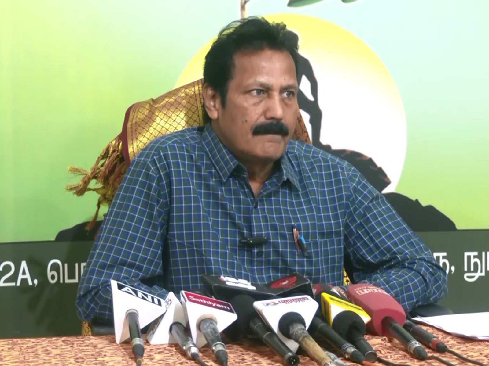 Dr Krisnaswamy, President Puthiya Thamilagam Party (Photo/ANI)