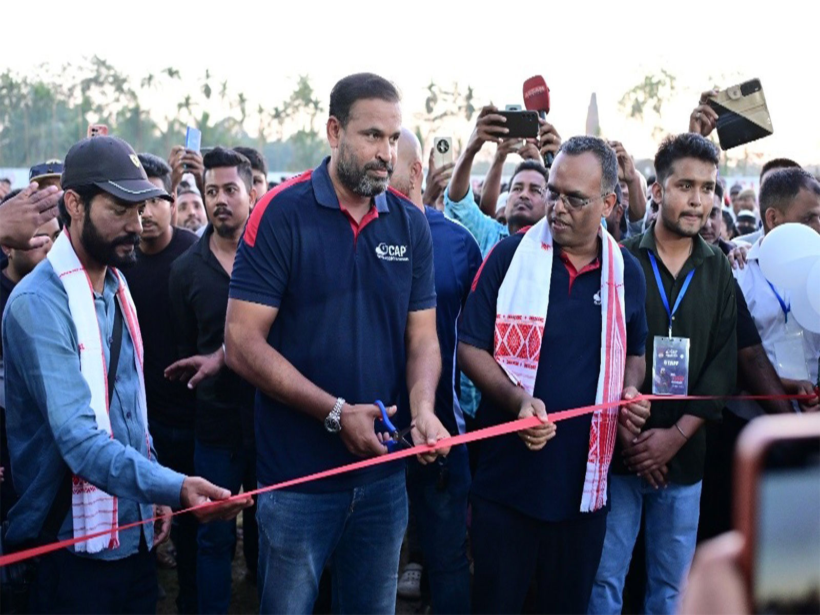 Yusuf Pathan inaugurates the 38th center of Cricket Academy of Pathans (CAP) in Dibrugarh (Assam) Yusuf Pathan inaugurates the 38th center of Cricket Academy of Pathans (CAP) in Dibrugarh (Assam)