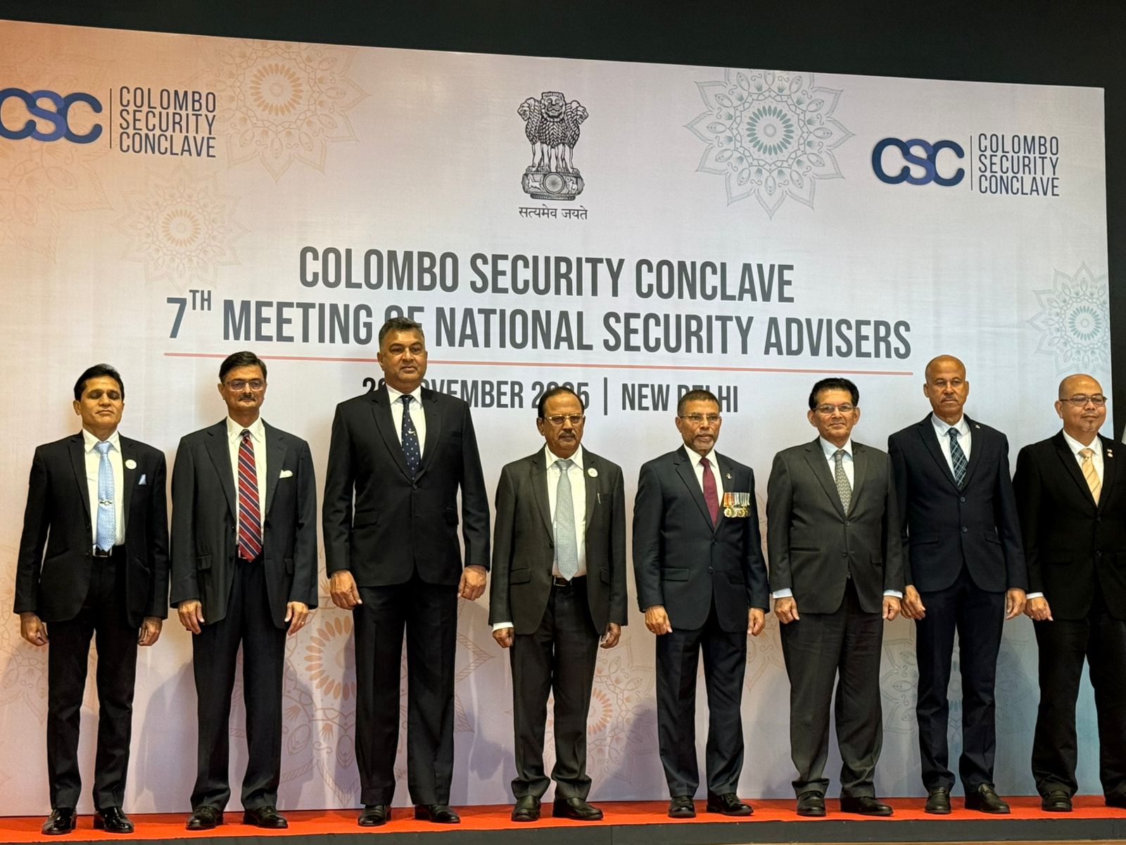 India hosts 7th CSC NSA meeting, strengthens regional security ties (Photp/X@bdhc_delhi)