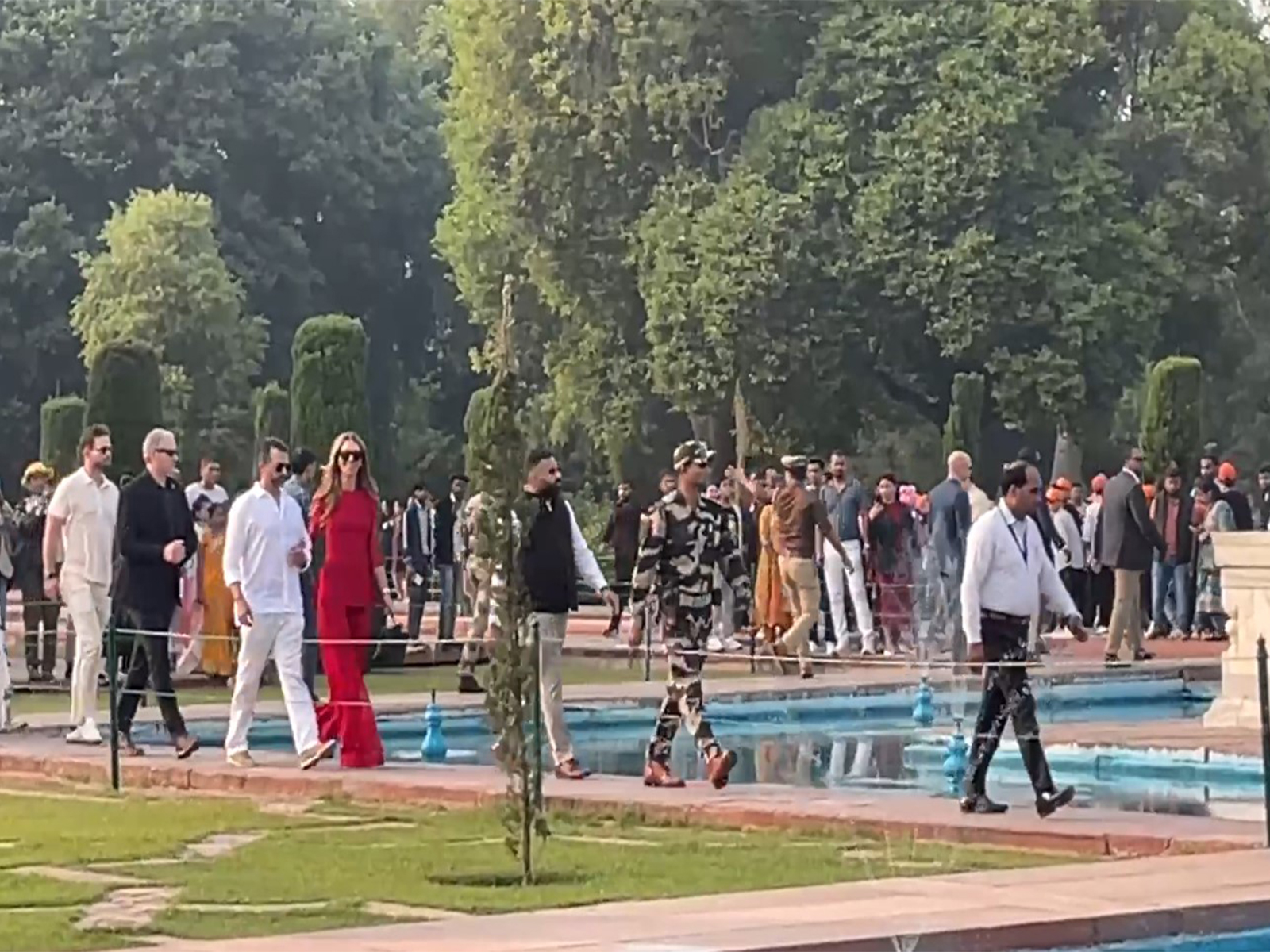 Donald Trump Jr visiting Taj Mahal (Photo/ANI) Donald Trump Jr visiting Taj Mahal (Photo/ANI)