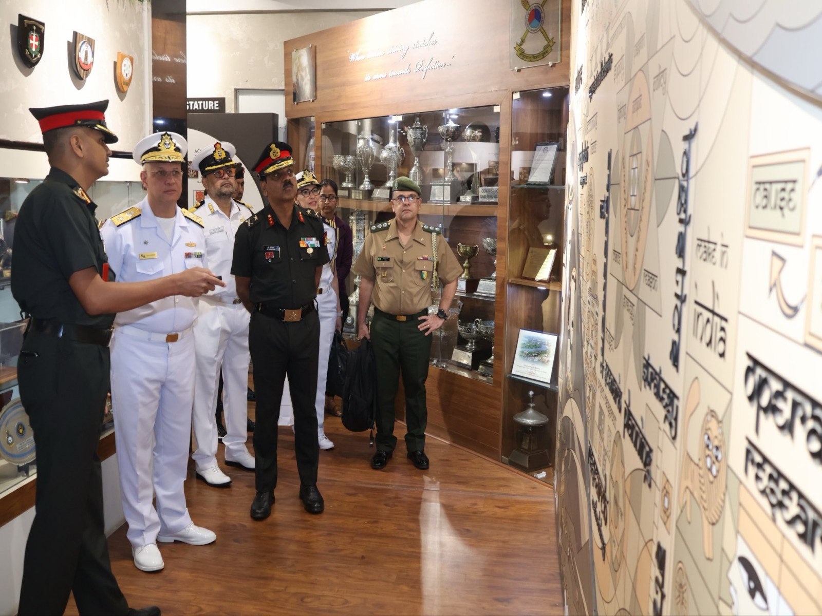 Brazilian Delegation visits College of Defence Management (Photo/ X@HQ_IDS_India)
