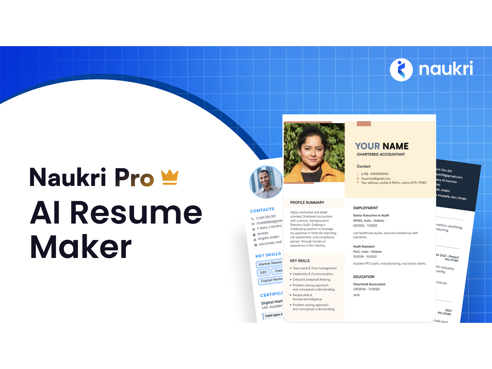 Naukri’s Pro AI Resume Maker