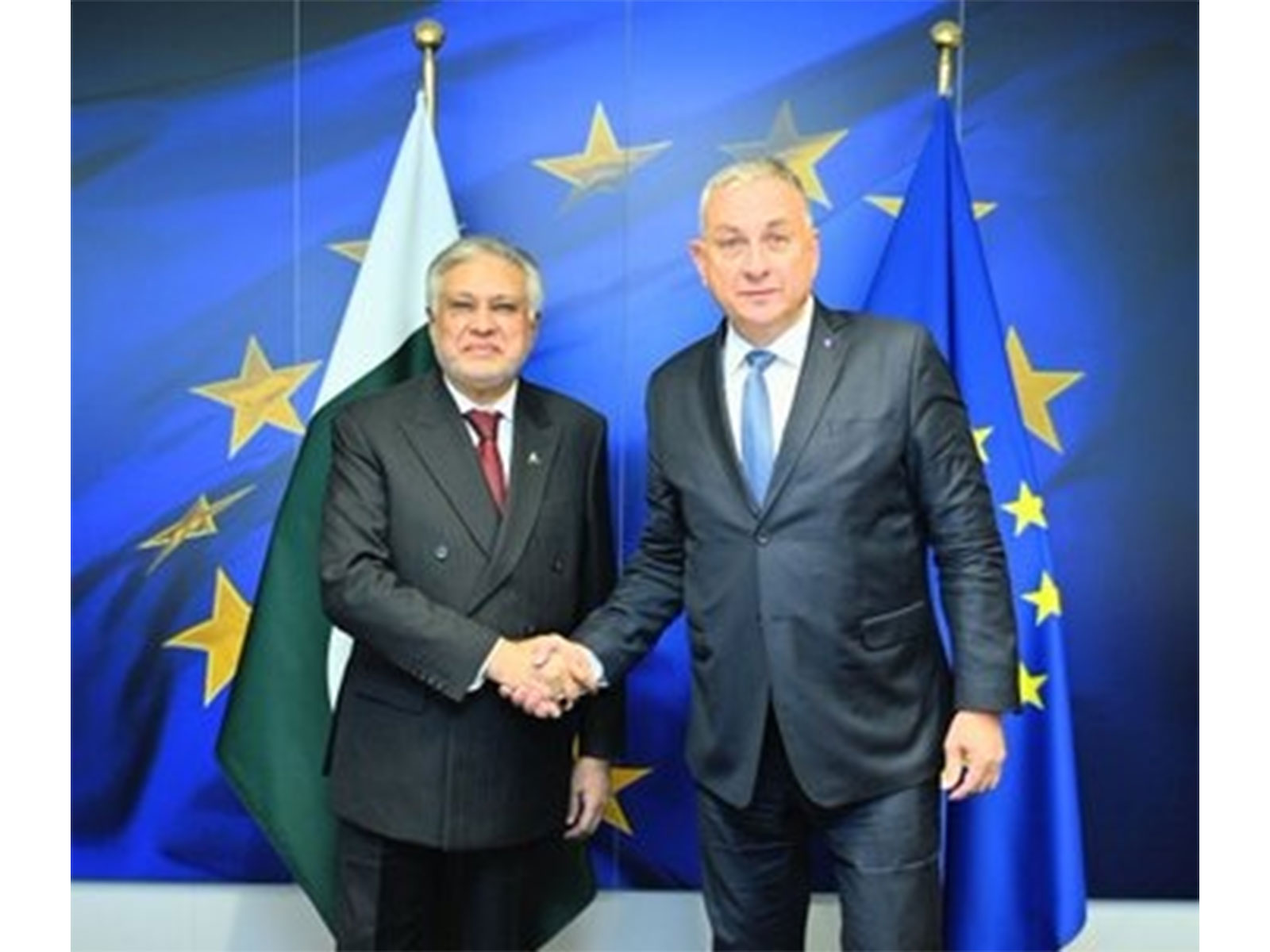Ishaq Dar during his Brussels visit, which comes under EU scrutiny amid Pakistan’s rights crisis. (Photo: X/@ForeignOfficePk)