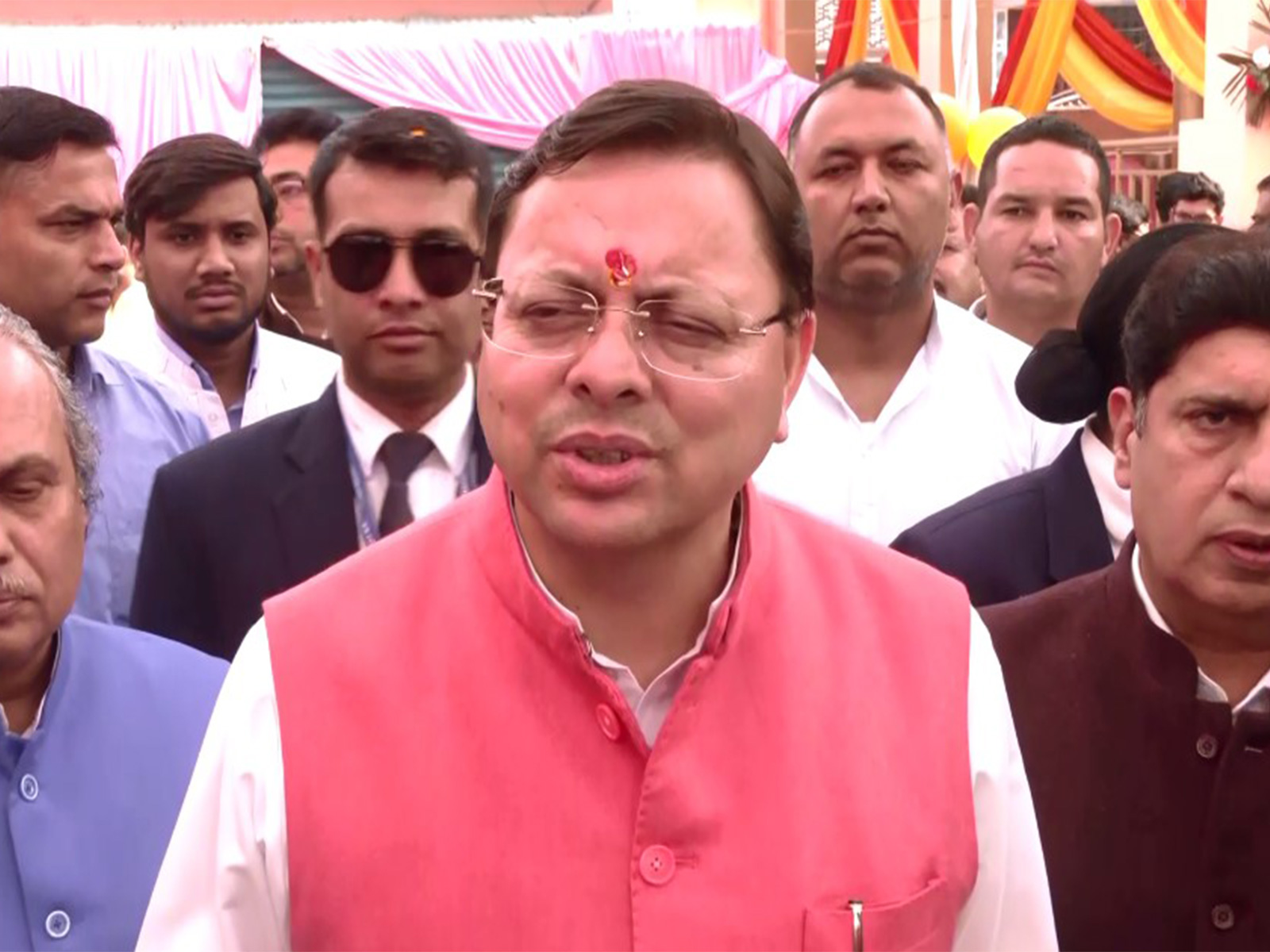 CM Uttarakhand Pushkar Singh Dhami in Jeevandeep Seva Nyas Program (Photo/ANI)