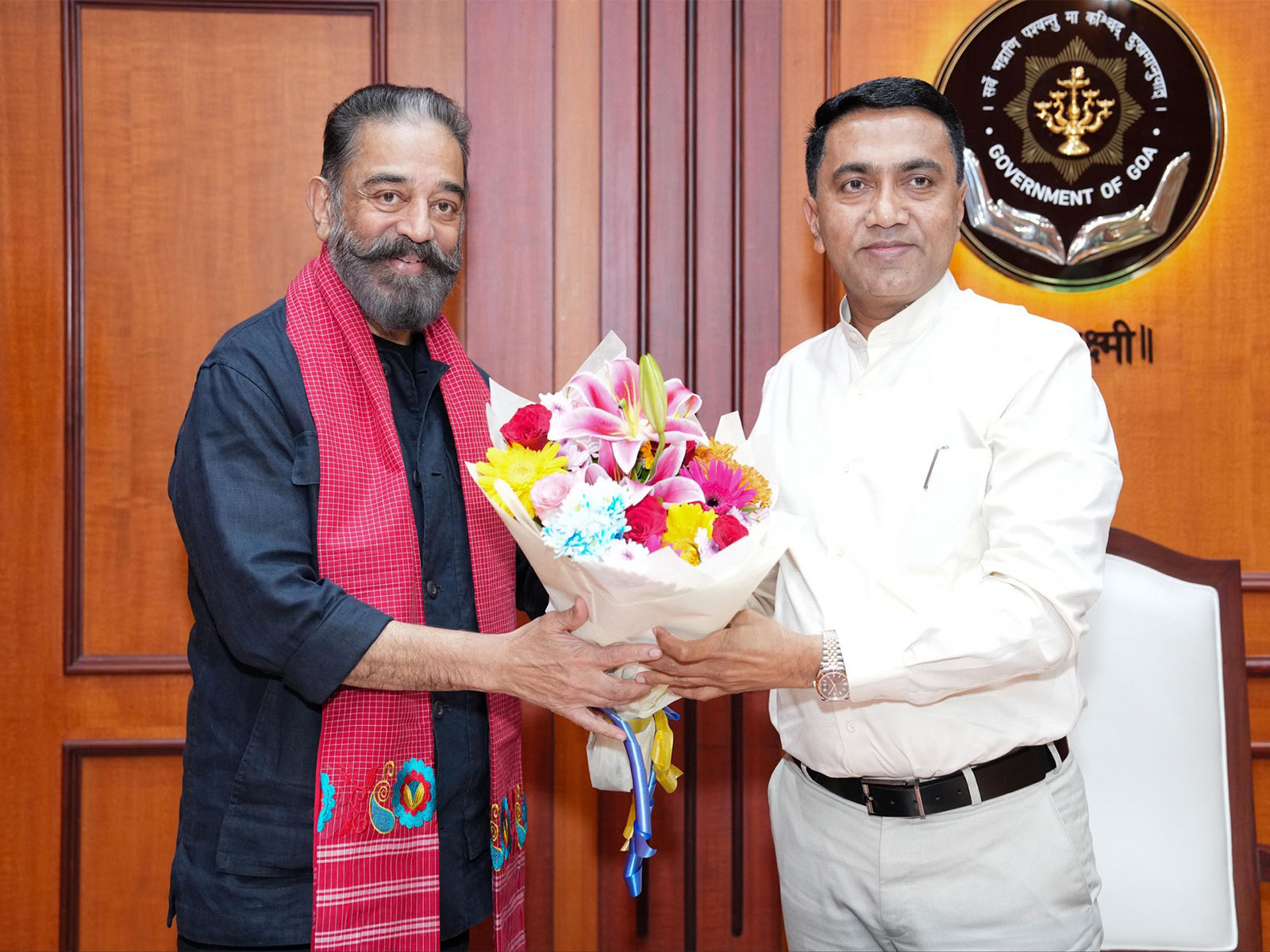 Actor-politician Kamal Haasan with Goa CM Pramod Sawant (Image source:X/@ikamalhaasan) Actor-politician Kamal Haasan with Goa CM Pramod Sawant (Image source:X/@ikamalhaasan)