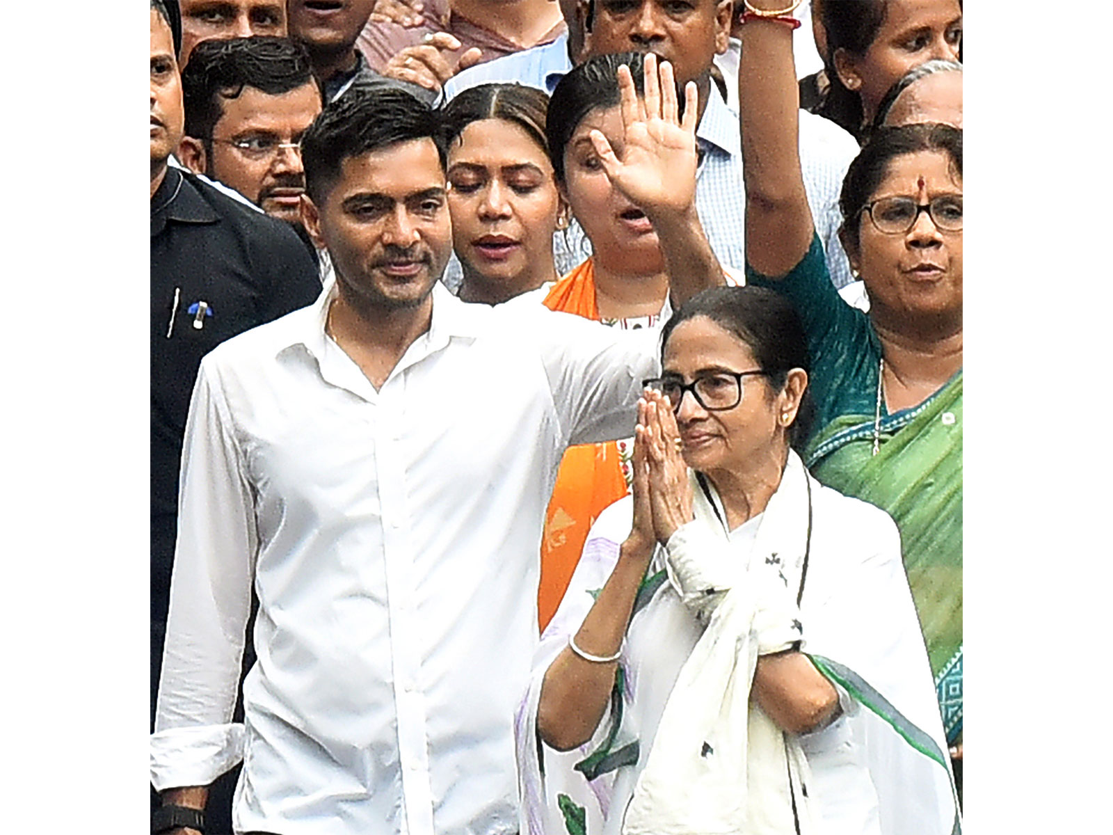 West Bengal Chief Minister and TMC supremo Mamata Banerjee with party General Secretary Abhishek Banerjee (File Photo/ANI)