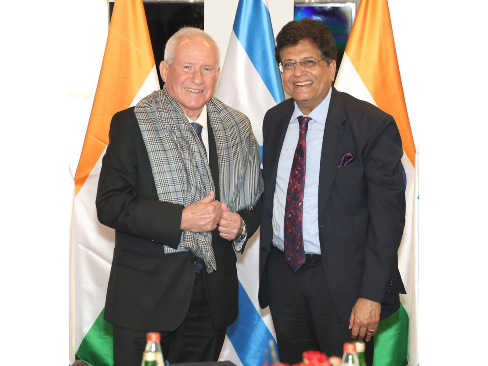Piyush Goyal, Union Minister of Commerce and Industry; Avi Dichter, Israel’s Minister of Agriculture and Food Security (Photo/@PiyushGoyal) Piyush Goyal, Union Minister of Commerce and Industry; Avi Dichter, Israel’s Minister of Agriculture and Food Security (Photo/@PiyushGoyal)