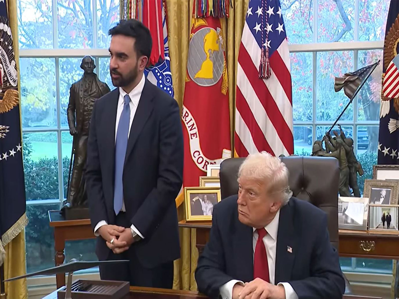 US President Donald Trump meets New York City Mayor-elect Zohran Mamdani at the White House. (Image Source: The White House/YouTube) US President Donald Trump meets New York City Mayor-elect Zohran Mamdani at the White House. (Image Source: The White House/YouTube)