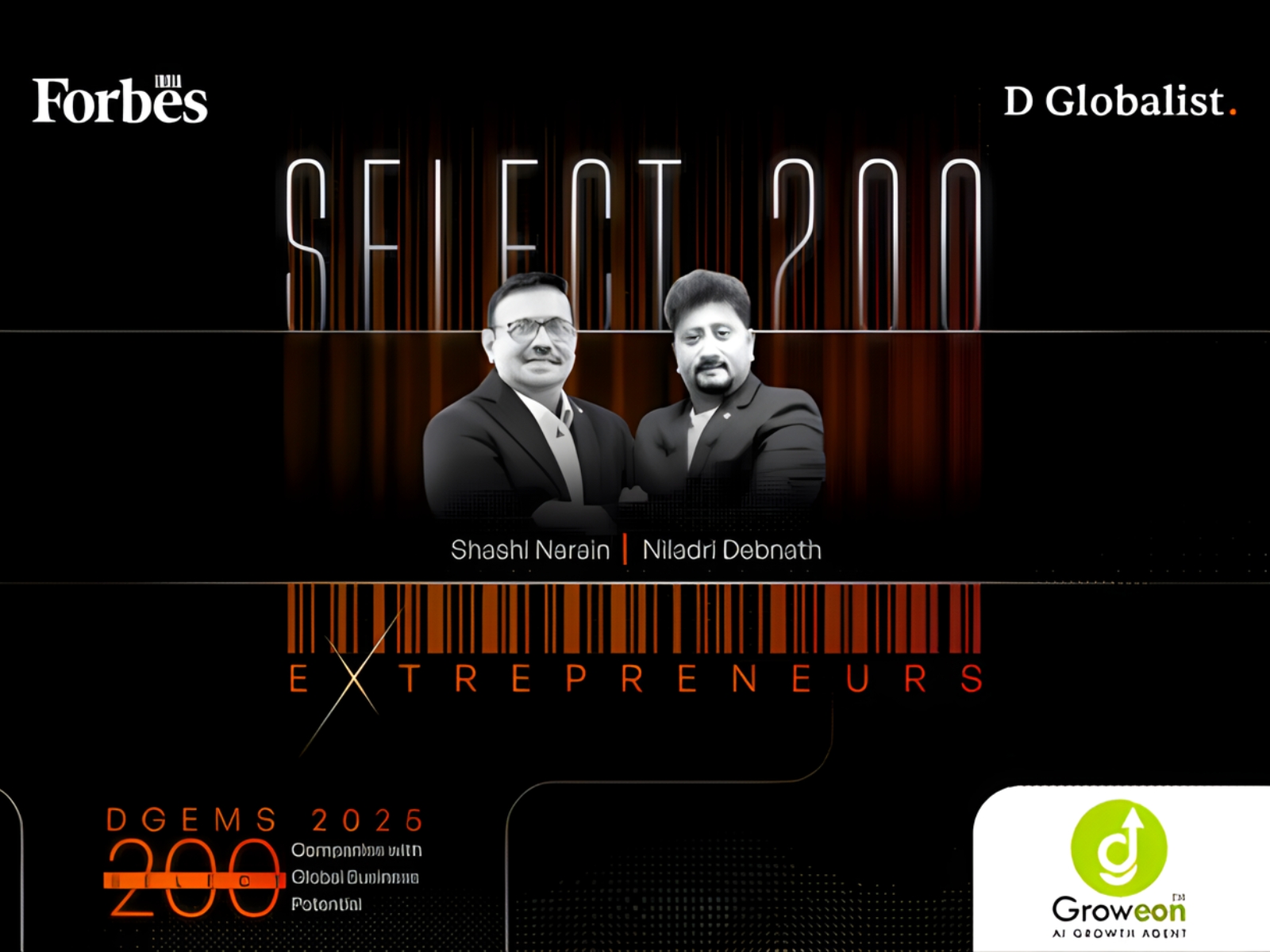 Groweon Named one of India’s First AI-Powered CRM, Earns Spot in Forbes India DGEMS 2025 ‘Select 200’ for Global Business Potential Groweon Named one of India’s First AI-Powered CRM, Earns Spot in Forbes India DGEMS 2025 ‘Select 200’ for Global Business Potential