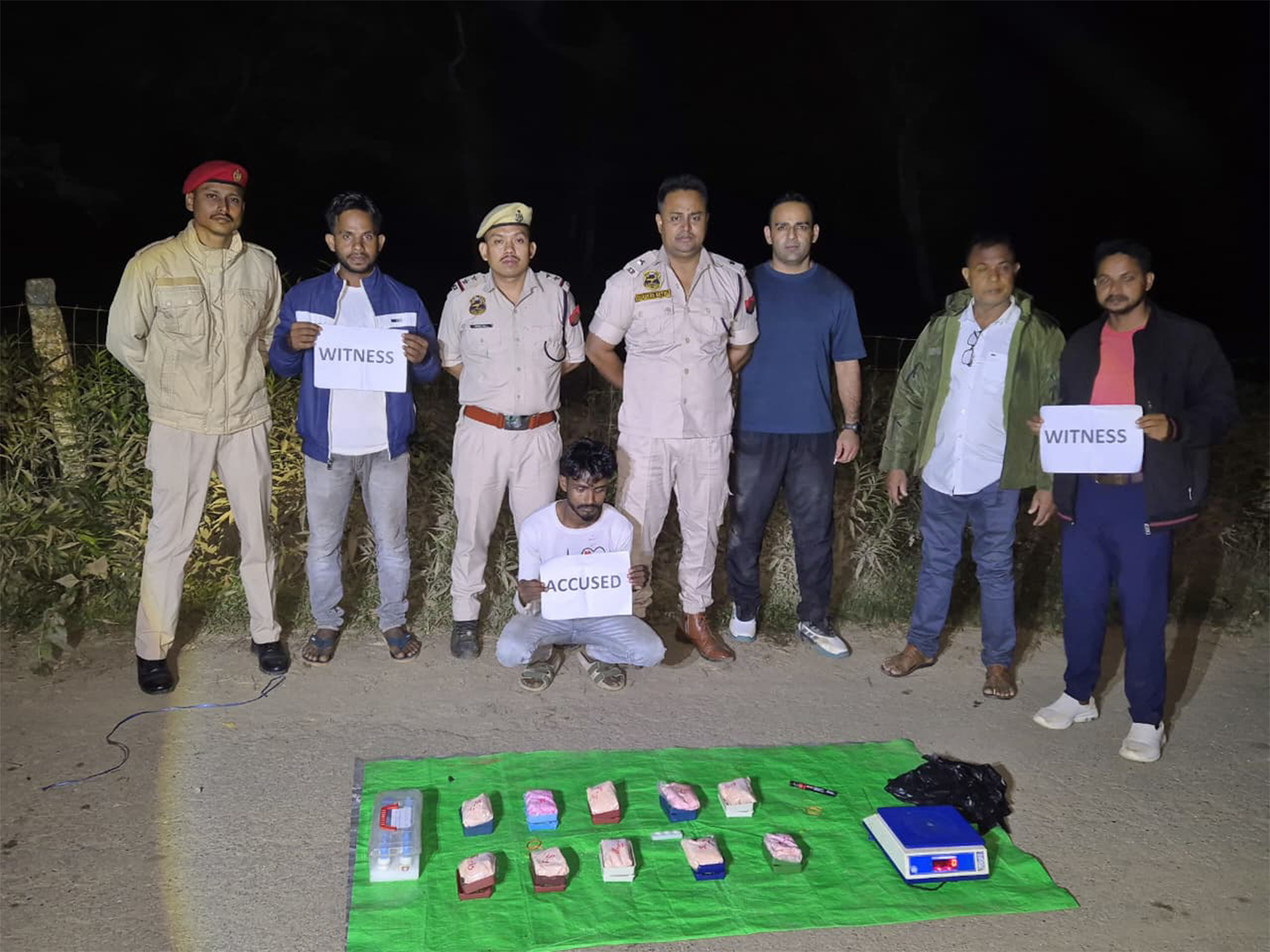 Assam Rifles seizes heroin worth ₹2.5 crore in joint anti-narcotics operation (Photo/ANI) Assam Rifles seizes heroin worth ₹2.5 crore in joint anti-narcotics operation (Photo/ANI)