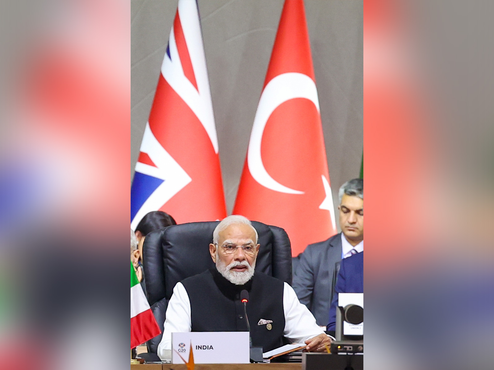 Prime Minister Narendra Modi during his address in G20 Summit (Photo: DPR PMO) Prime Minister Narendra Modi during his address in G20 Summit (Photo: DPR PMO)