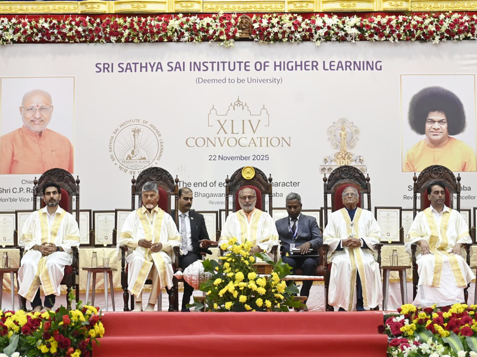 VP at SSSIHL Convocation (Photo/X@VPIndia) VP at SSSIHL Convocation (Photo/X@VPIndia)