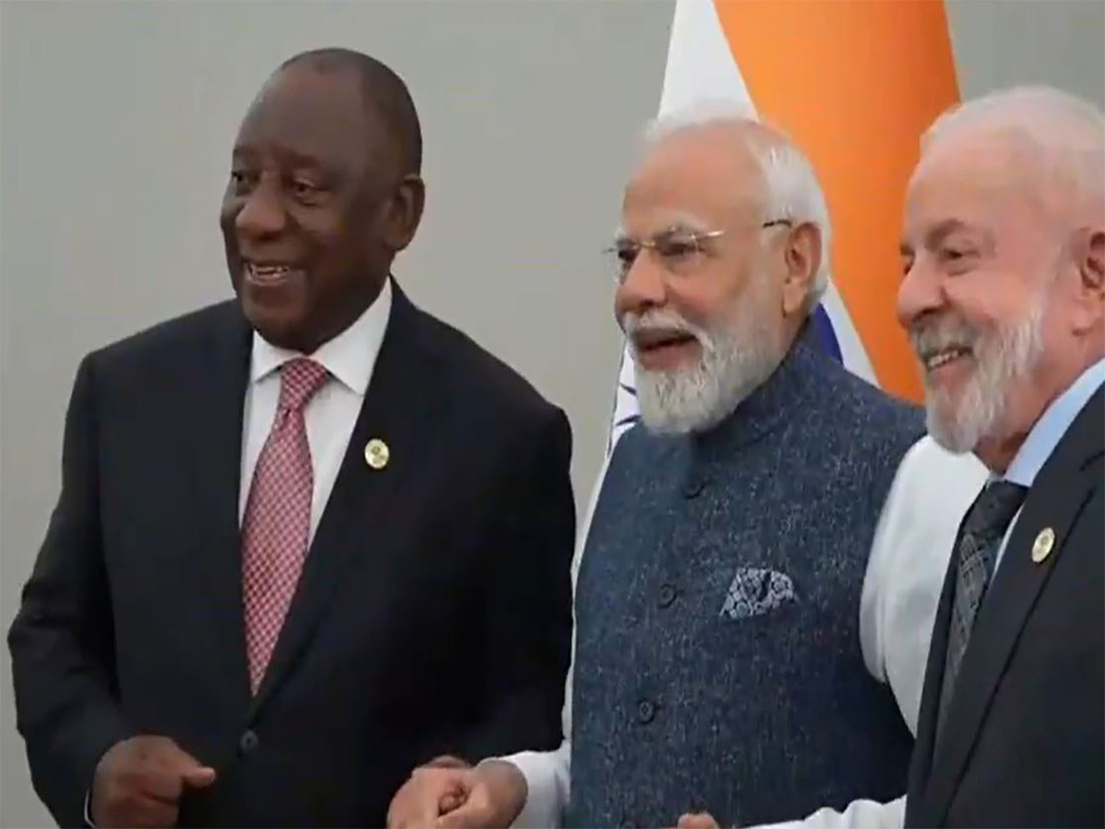 PM Modi attends India-Brazil-South Africa Leaders’ Meeting (Photo/ANI) PM Modi attends India-Brazil-South Africa Leaders’ Meeting (Photo/ANI)