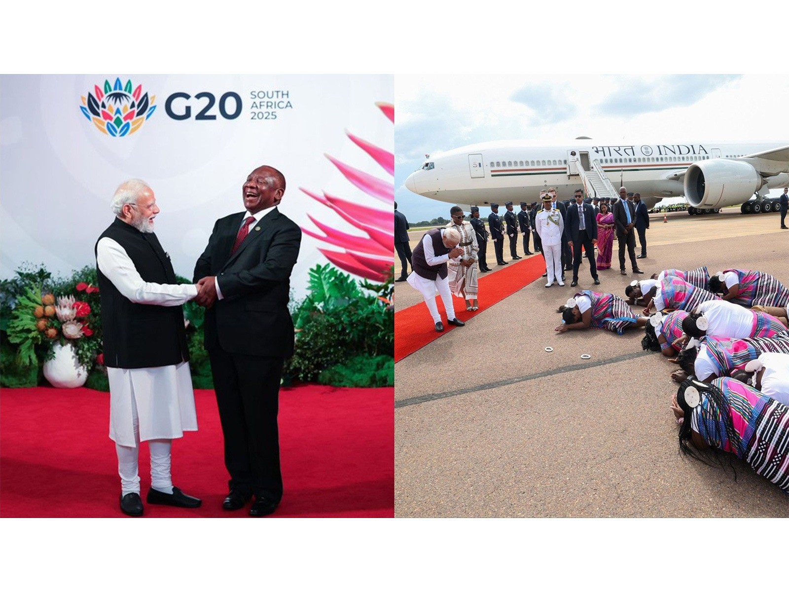 Snippets from PM Modi’s visit to South Africa for the G20 Summit. (Photo: X/@narendramodi)
