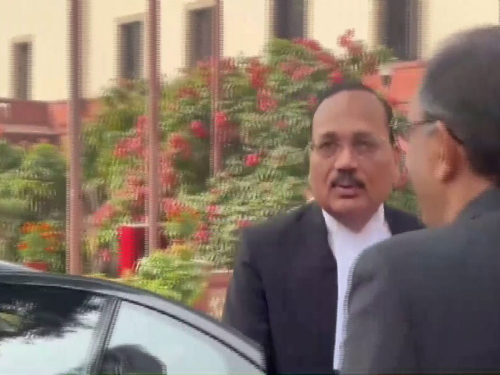 CJI Surya Kant arriving Supreme Court in his official vehicle. (Photo/ANI)