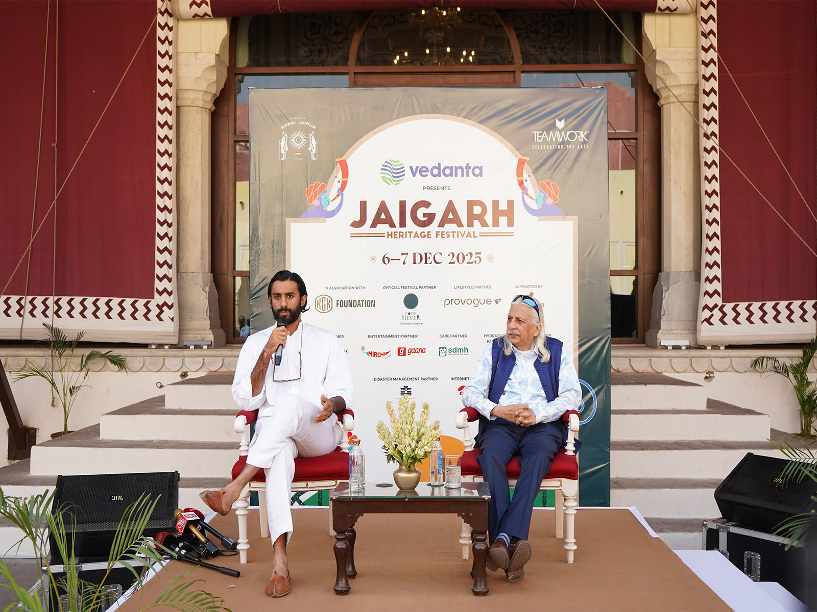 Maharaja Sawai Padmanabh Singh speaking at the event (Photo/ANI) Maharaja Sawai Padmanabh Singh speaking at the event (Photo/ANI)
