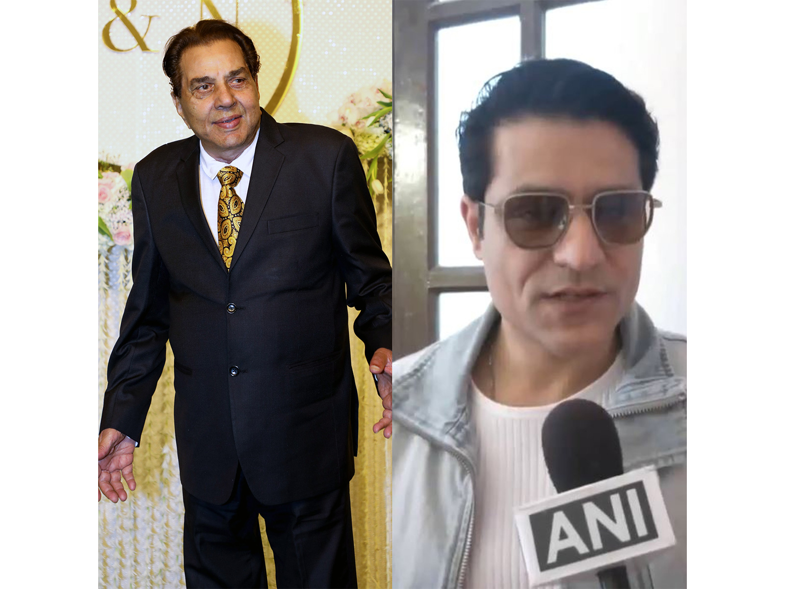 Dharmendra and Sunny Hinduja (Photo: ANI)